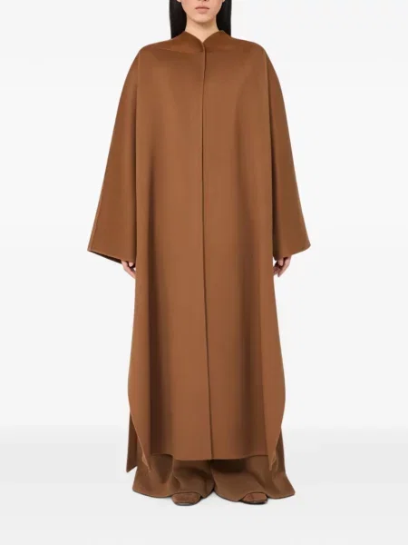 Palton Max Mara din piele de căprioară maro