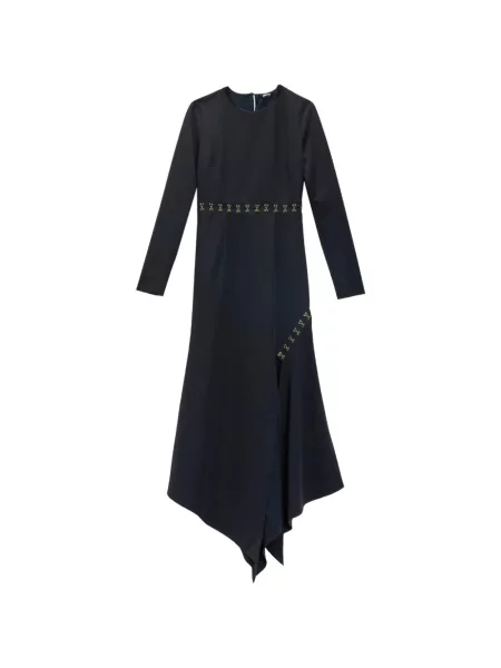 Rochie midi Just Cavalli asimetrică negru