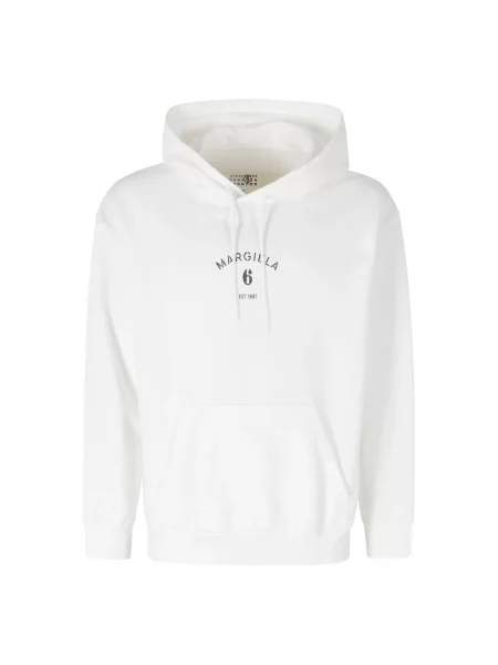 Bluza z kapturem Mm6 Maison Margiela biała