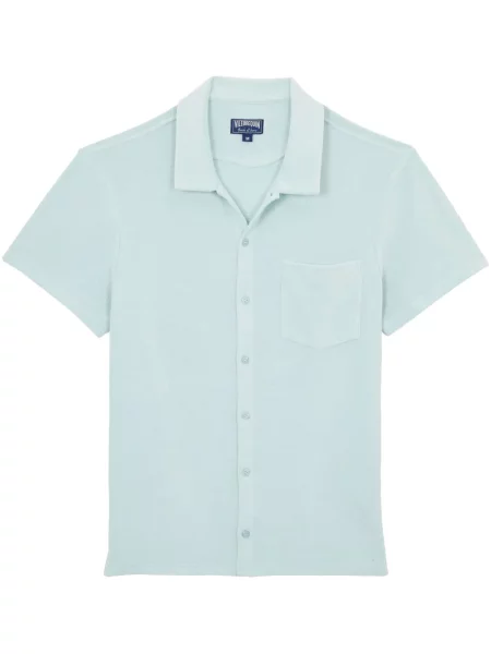 Cămașă Vilebrequin din material terry albastru