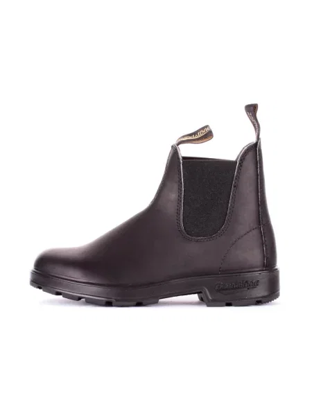 Botki Blundstone skórzane z logo czarne