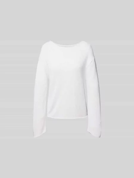Bluza z okrągłym dekoltem Juvia biała