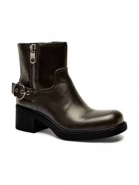 Pinko De piele botine cu ALYS 05 negru