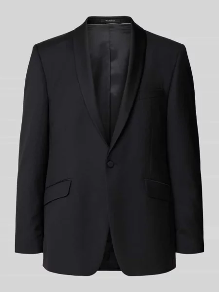 Smoking na 1 guzik z kołnierzem z połami Wilvorst czarny