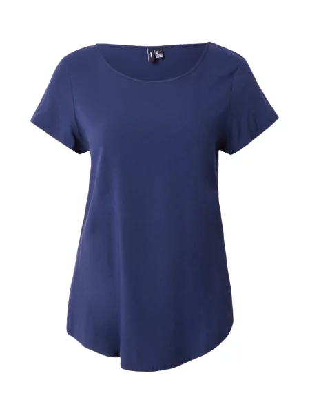 VERO MODA Marškinėliai BELLA tamsiai mėlyna