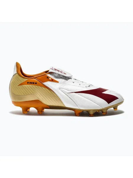 Cizme de fotbal Diadora Maximus Elite ITA T SLX pentru bărbați alb/chili pepper/russet orange alb