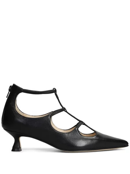 Kožené lodičky Anna F. černé