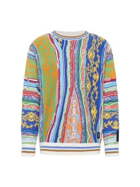 Wielobarwność sweter Carlo Colucci z dżerseju