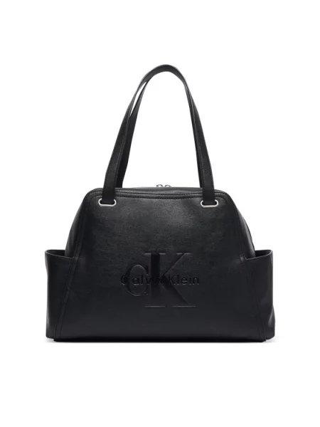 Kabelka Calvin Klein Pockets Monologo Tote černá