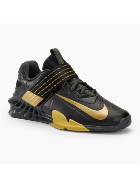 Buty do podnoszenia ciężarów Nike Savaleos black/met gold antgracite infinite gold czarne