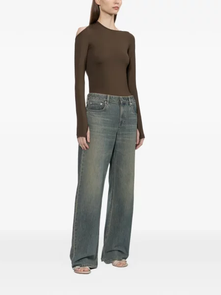 Lung top Helmut Lang maro