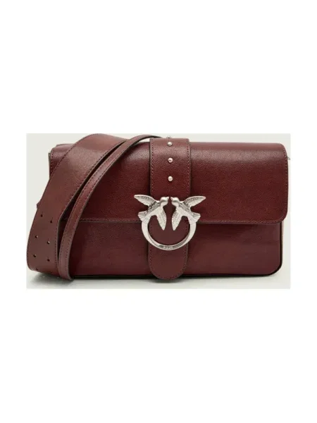 Geanta crossbody Pinko clasică maro