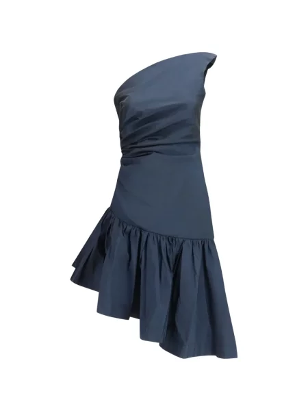Rochie Sara Roka cu un umăr gol albastru