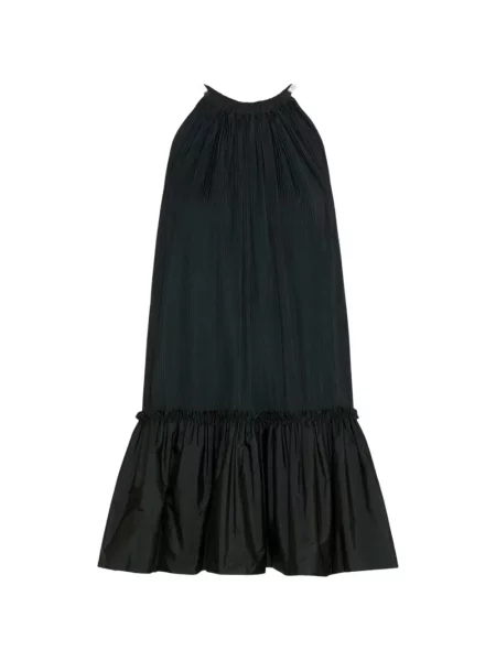 Tafta scurt rochie Max Mara fără mâneci negru