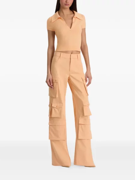 Pantaloni cargo Alice + Olivia portocaliu
