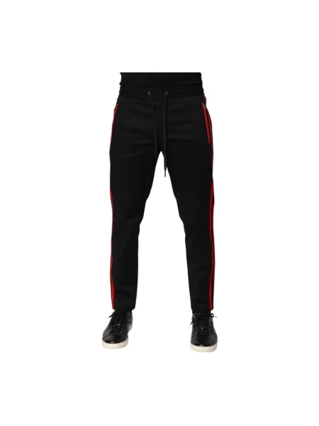 Joggery Dolce And Gabbana z paskiem czarne