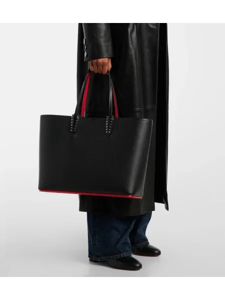 Bőr bőr táska Christian Louboutin fekete