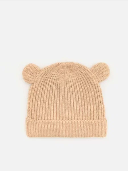 Reserved Čiapka beanie s uškami béžová