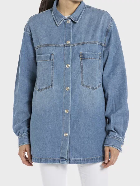 Рубашка Replay голубая