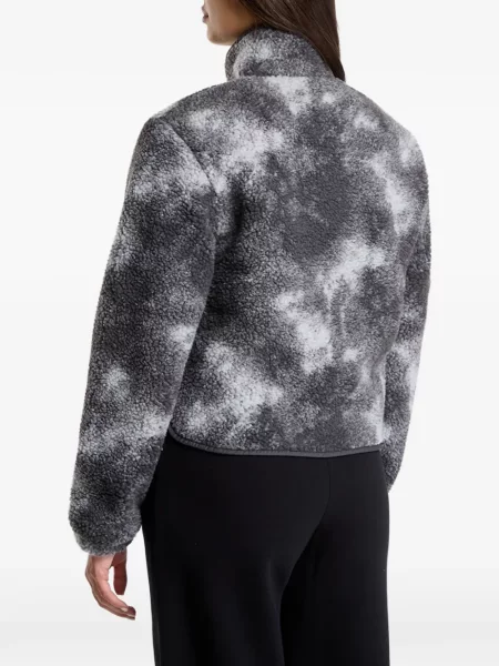 Jakna Urban Classics od flisa tie-dye veze siva