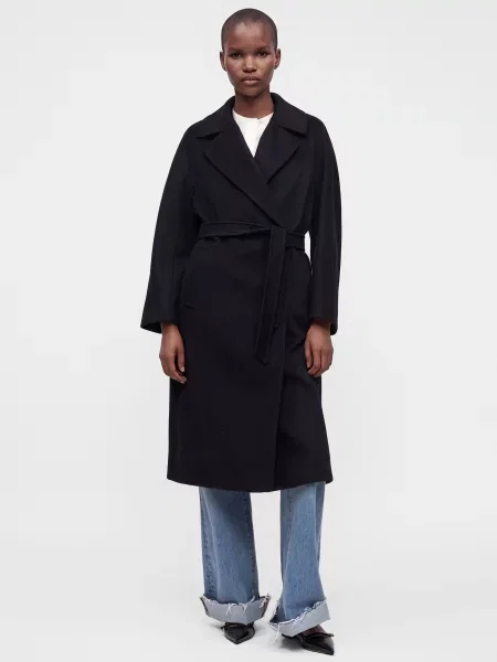 Weekend Max Mara Prechodný kabát DRESINA' čierna