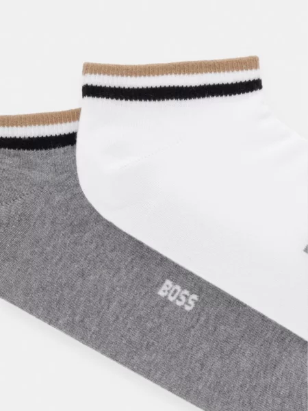 BOSS ponožky 2P AS Uni stripe CC šedé