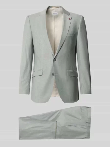Garnitur o kroju slim fit z mieszanki żywej wełny z dodatkiem Roy Robson