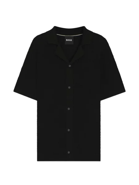 Къс риза Boss черно