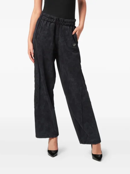 Pantaloni Philipp Plein alergare negru