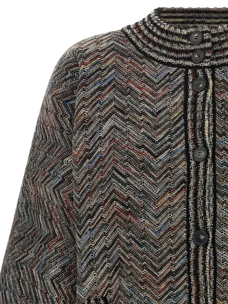 Geacă bomber Missoni tricotate gri