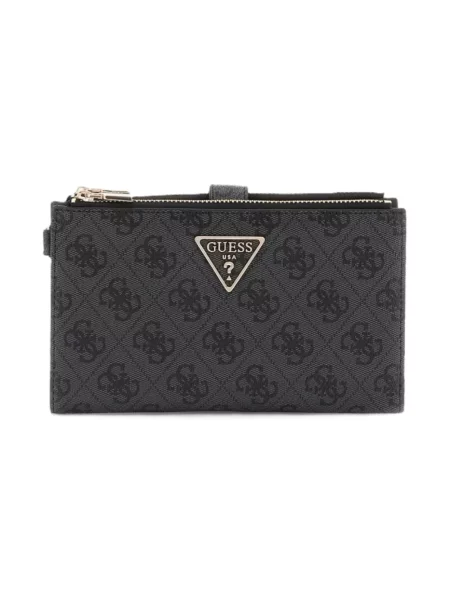 Torebka skórzana Guess skórzana szara