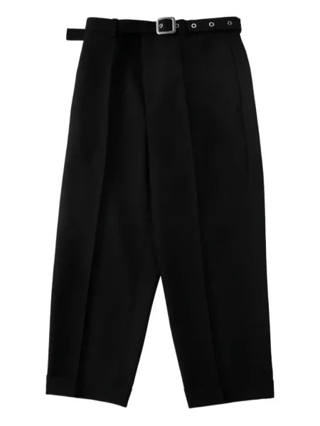 Pantaloni Jil Sander de lână negru