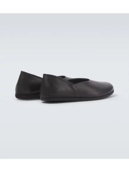 Chiloți Stoffa din piele slip-on negru