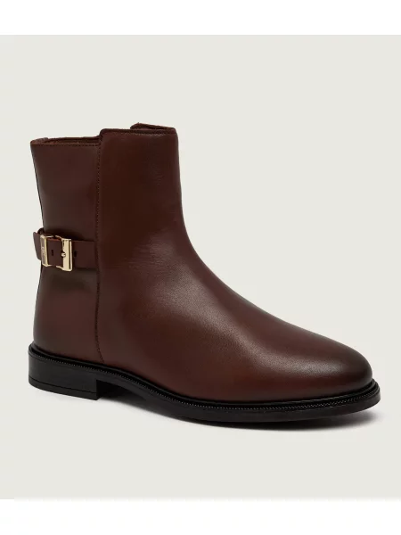 Tommy Hilfiger De piele botine maro