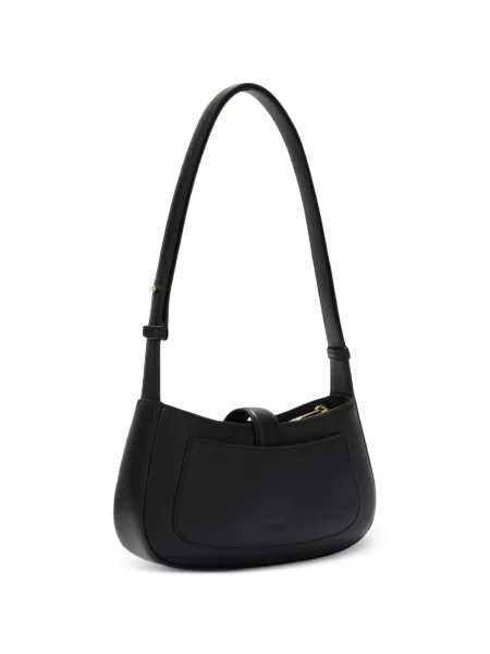 Кожена чанта Furla черно