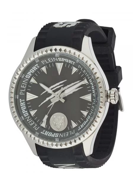 Plein Sport Analogové hodinky LINEMAN / stříbrná černá