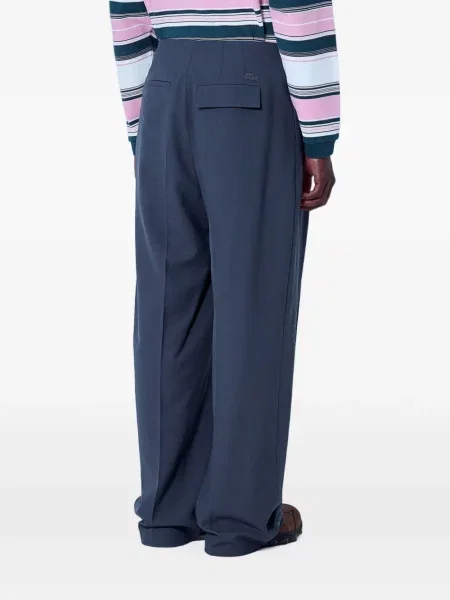 Pantaloni Lacoste din jacard gri