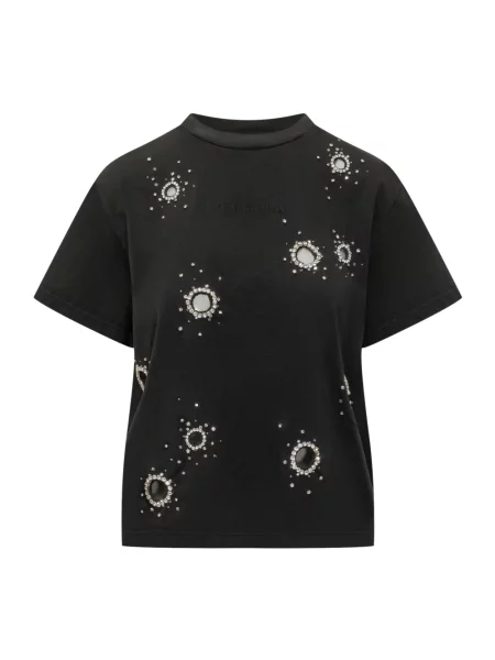 Koszulka Des Phemmes z krótkim rękawem klasyczna czarna