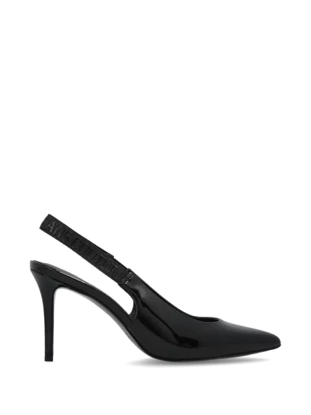 Pantofi cu toc Versace Jeans Couture slingback negru