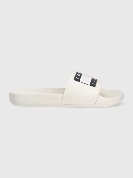 Чехли Tommy Jeans FLAG POOL SLD ESS бяло