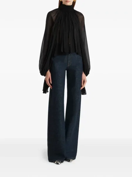Blugi Khaite stretch albastru