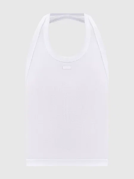 Топ в рубчик Vetements білий