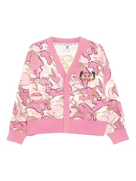 Kurtka Aape By A Bathing Ape z nadrukiem różowa