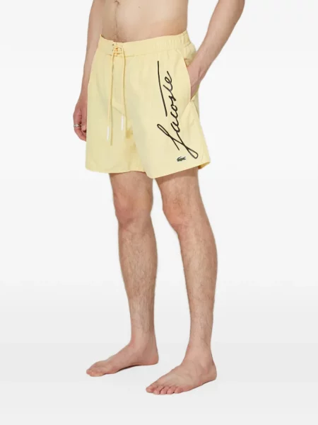 Slip de baie Lacoste cu imagine galben