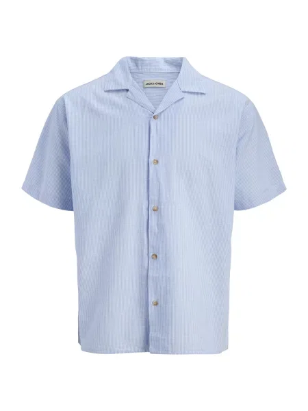 JACK & JONES Cămașă JWHSUMMER albastru deschis alb