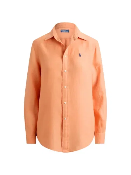 Lenvászon pólóing Polo Ralph Lauren autogrammal zöld
