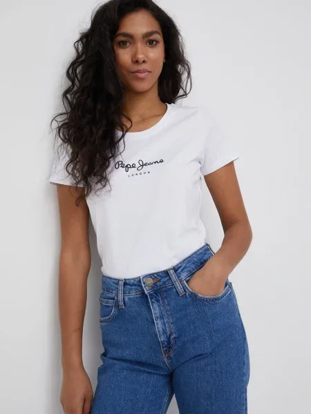 Tričko Pepe Jeans New Virginia Ss N dámský bílá
