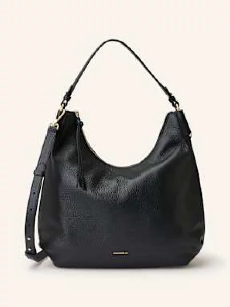 Torebka hobo Coccinelle skórzana czarna