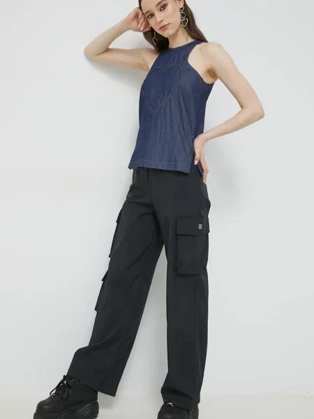 Блузка Love Moschino синяя