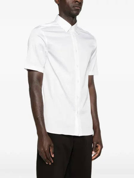 Cămașă Emporio Armani scurtă alb